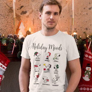 Jordnötter   Snoopy Jul Helgdag Moderna T Shirt