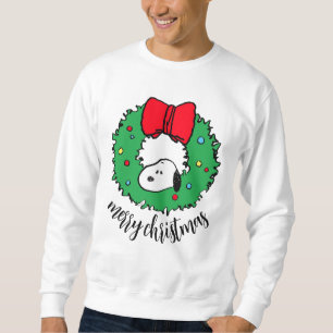 Jordnötter Snoopy Julbrand, andedräkt och blåsa Lång Ärmad Tröja