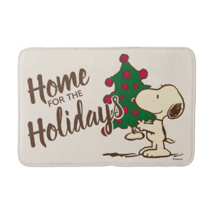 Jordnötter Snoopy Julgran Badrumsmatta