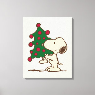 Jordnötter   Snoopy Julgran Canvastryck