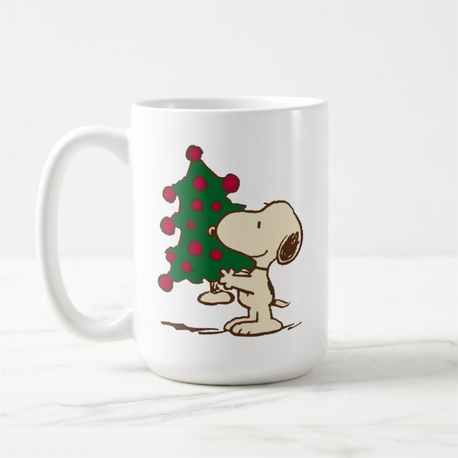 Jordnötter | Snoopy Julgran Kaffemugg (Vänster)