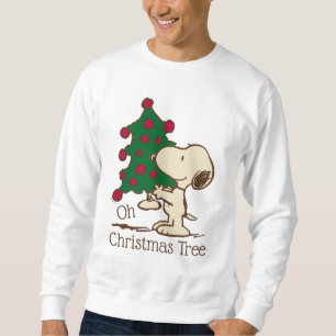 Jordnötter Snoopy Julgran Lång Ärmad Tröja