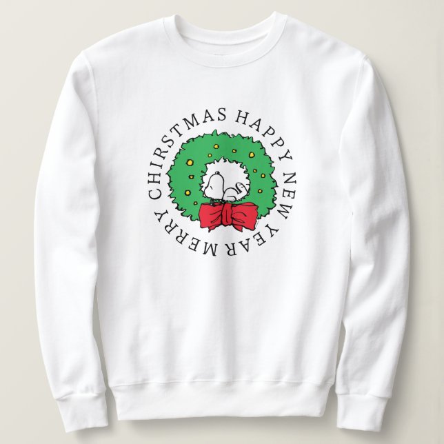 Jordnötter | Snoopy Julkrans T Shirt (Design framsida)