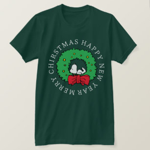 Jordnötter Snoopy Julkrans T Shirt