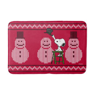 Jordnötter   Snoopy Julsötare Snögubbe Badrumsmatta