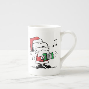 Jordnötter Snoopy Jultomten Accordian Benporslin Mugg