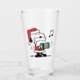Jordnötter Snoopy Jultomten Accordian Glaskopp