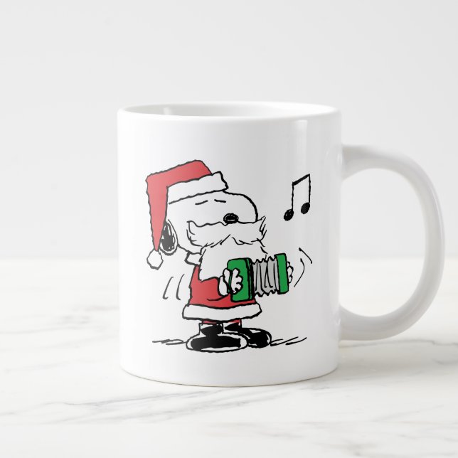 Jordnötter | Snoopy Jultomten Accordian Jumbo Mugg (Höger)