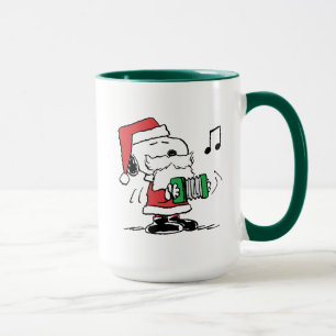 Jordnötter Snoopy Jultomten Accordian Mugg