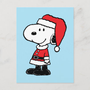Jordnötter Snoopy Jultomten Helg Vykort