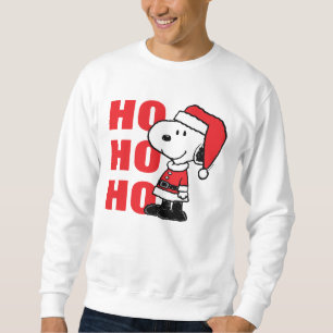 Jordnötter Snoopy Jultomten Lång Ärmad Tröja