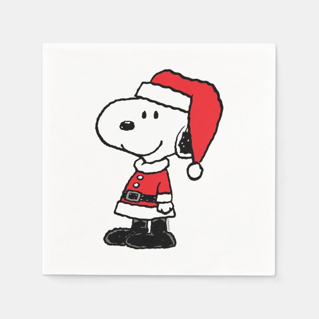 Jordnötter | Snoopy Jultomten Pappersservett (Framsidan)