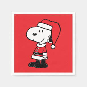Jordnötter Snoopy Jultomten Pappersservett