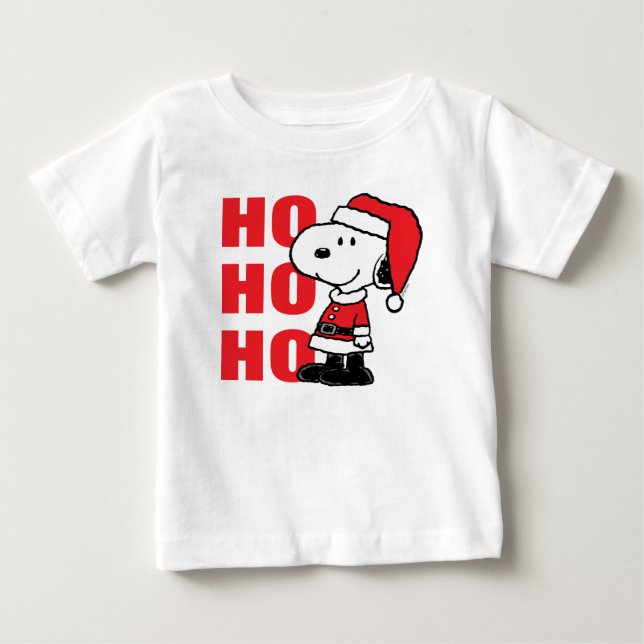 Jordnötter | Snoopy Jultomten T Shirt (Framsida)