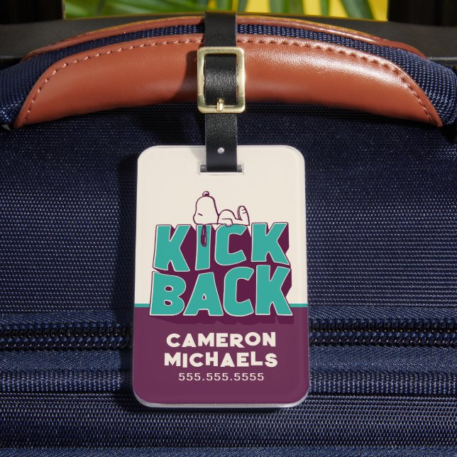 Jordnötter | Snoopy Kickback Bagagebricka (Framsida Insitu 2)