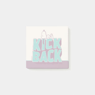 Jordnötter   Snoopy Kickback Post-it Block