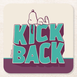 Jordnötter   Snoopy Kickback Underlägg Papper Kvadrat