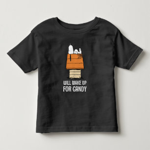 Jordnötter   Snoopy kommer att vakna upp för godis T Shirt