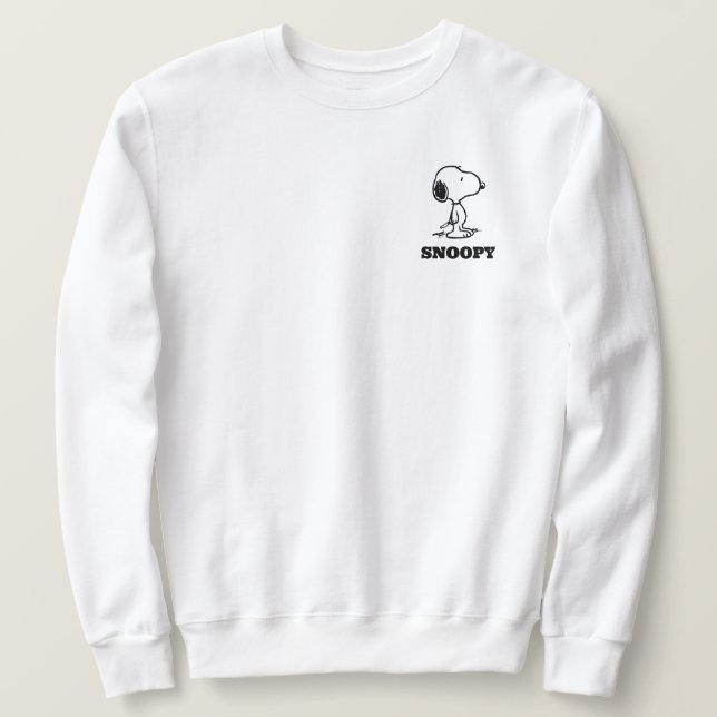 Jordnötter | Snoopy Lång Ärmad Tröja (Design framsida)