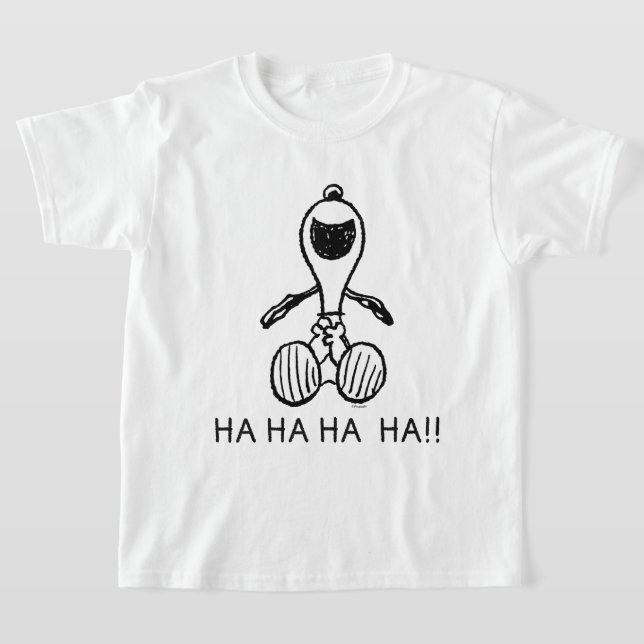 Jordnötter | Snoopy Laughs T Shirt (Laydown)