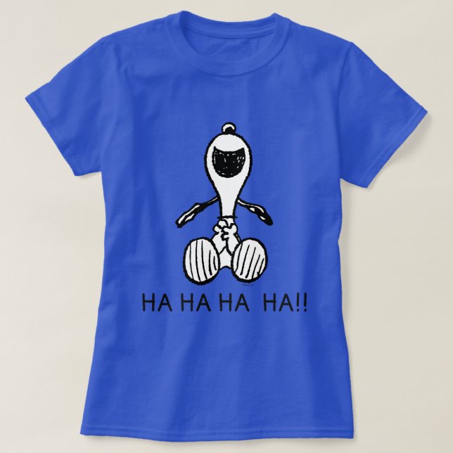 Jordnötter | Snoopy Laughs T Shirt (Design framsida)