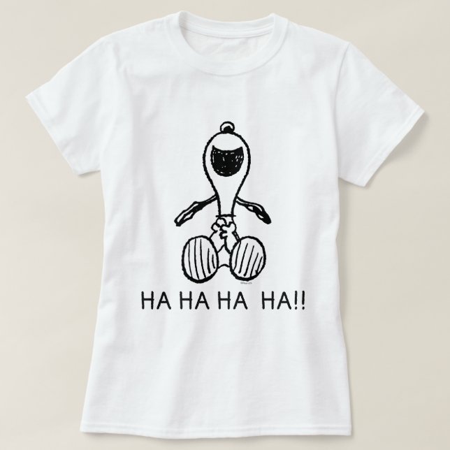 Jordnötter | Snoopy Laughs T Shirt (Design framsida)