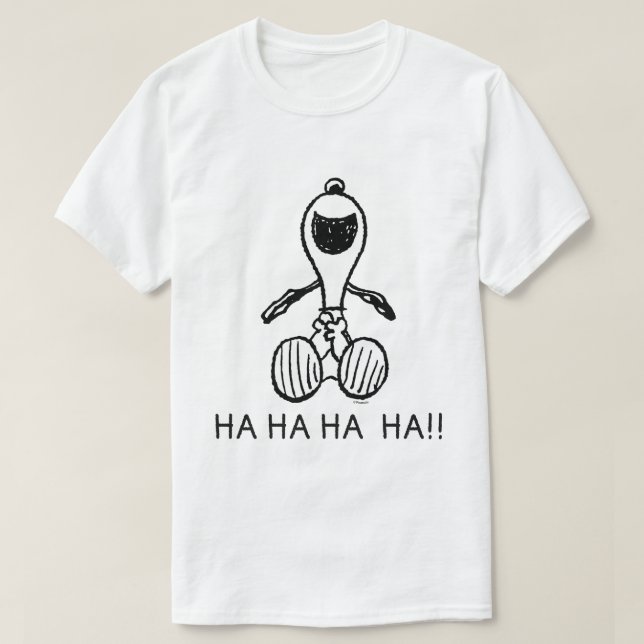 Jordnötter | Snoopy Laughs T Shirt (Design framsida)