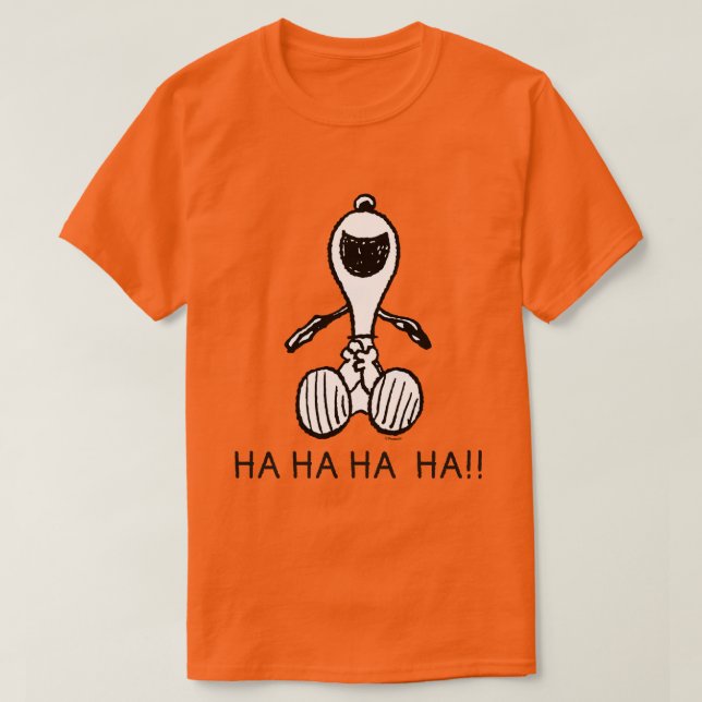 Jordnötter | Snoopy Laughs T Shirt (Design framsida)