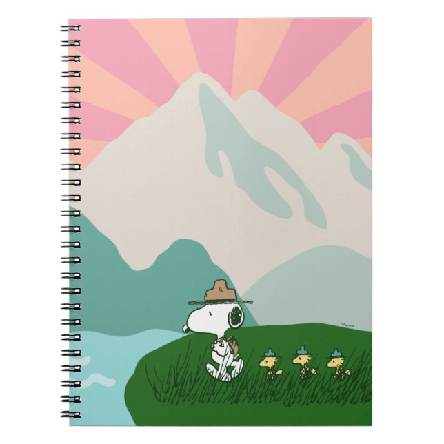 Jordnötter | Snoopy Ledare för paketet Anteckningsbok (Framsidan)