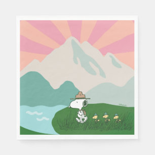 Jordnötter   Snoopy Ledare för paketet Pappersservett