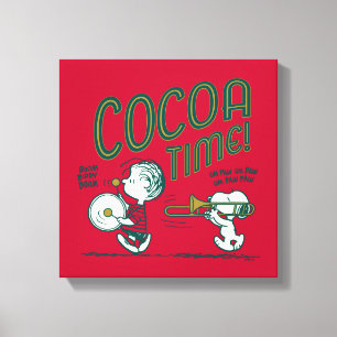 Jordnötter   Snoopy & Linus Cocoa-tid Canvastryck
