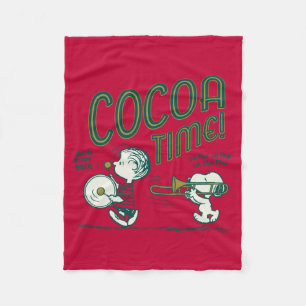 Jordnötter   Snoopy & Linus Cocoa-tid Fleecefilt