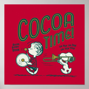 Jordnötter Snoopy & Linus Cocoa-tid Poster