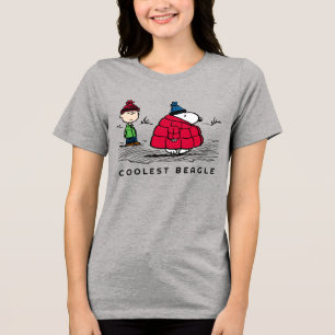 Jordnötter Snoopy & Linus Down Fylld Jacka T Shirt