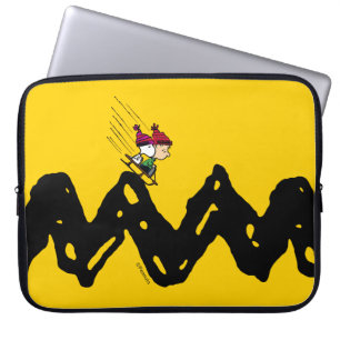 Jordnötter Snoopy & Linus Sled Ride Laptop Fodral
