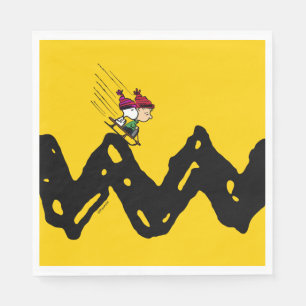 Jordnötter Snoopy & Linus Sled Ride Pappersservett