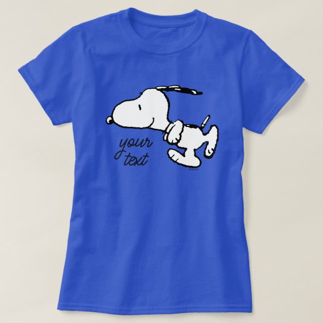 Jordnötter | Snoopy Löpning T Shirt (Design framsida)