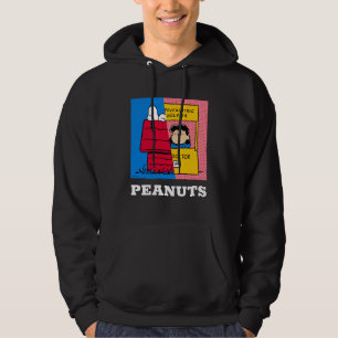 Jordnötter Snoopy & Lucy halv & halv Hoodie