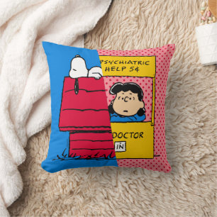 Jordnötter Snoopy & Lucy halv & halv Kudde