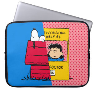 Jordnötter Snoopy & Lucy halv & halv Laptop Fodral