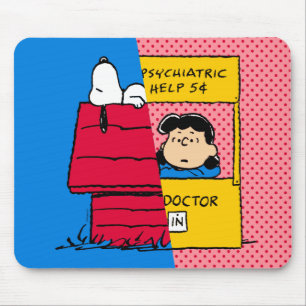Jordnötter Snoopy & Lucy halv & halv Musmatta