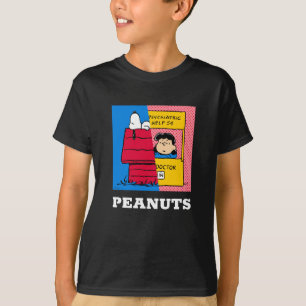 Jordnötter   Snoopy & Lucy halv & halv T Shirt
