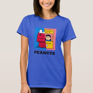 Jordnötter   Snoopy & Lucy halv & halv T Shirt