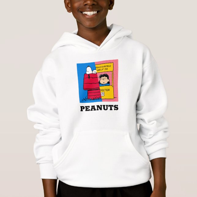 Jordnötter | Snoopy & Lucy halv & halv T Shirt (Framsida)