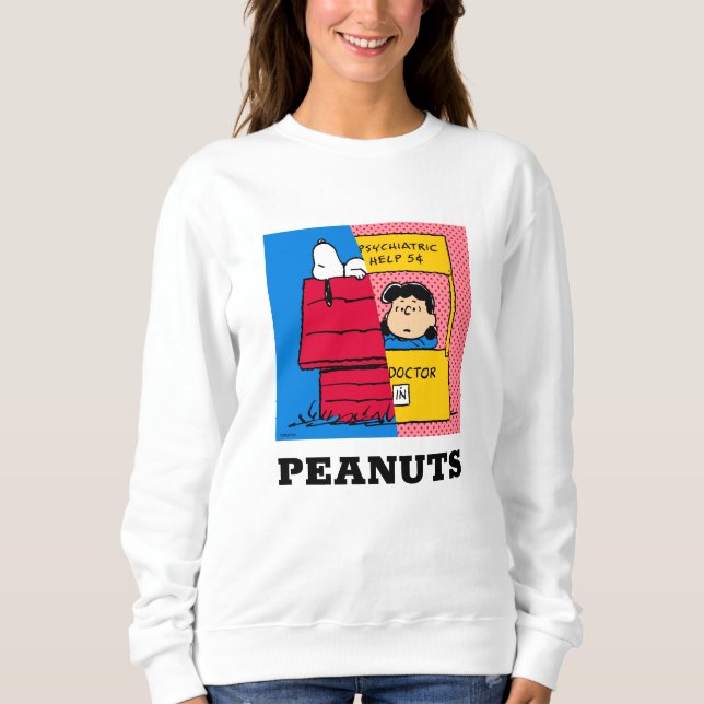 Jordnötter | Snoopy & Lucy halv & halv T Shirt (Framsida)