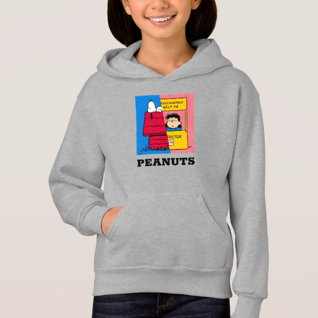 Jordnötter | Snoopy & Lucy halv & halv T Shirt (Framsida)