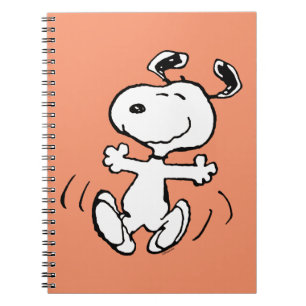 Jordnötter Snoopy Lycklig Dance Anteckningsbok
