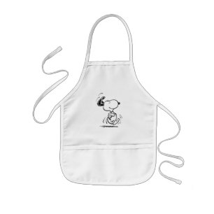 Jordnötter   Snoopy Lycklig Dance Barnförkläde
