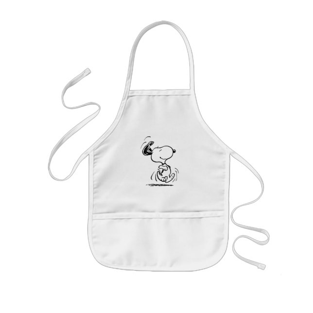 Jordnötter | Snoopy Lycklig Dance Barnförkläde (Framsidan)