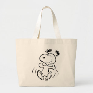 Jordnötter Snoopy Lycklig Dance Jumbo Tygkasse